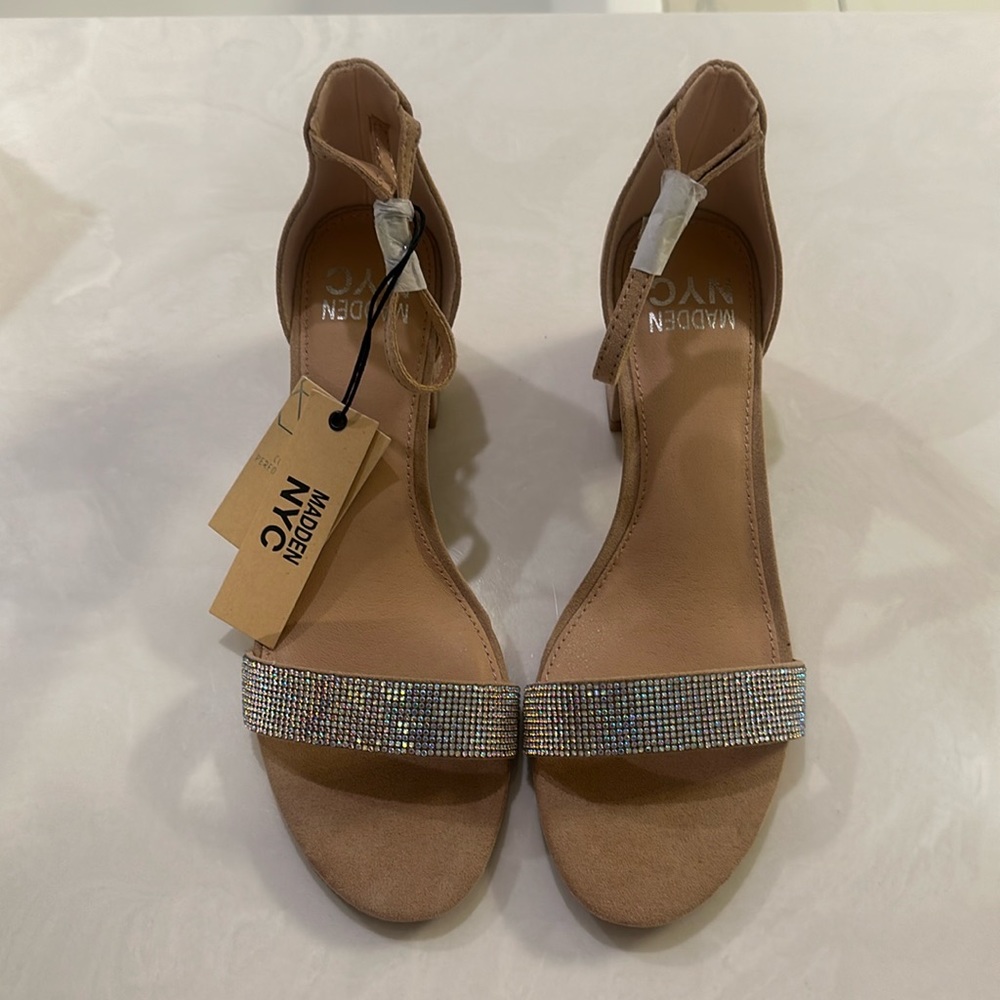 Madden NYC Block Heel City Sandals